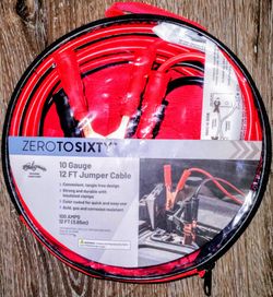 New jumper cable booster cable 10 gauge12 ft