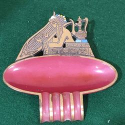 Brass ISRAEL ASHTRAY Enameled Souvenir Export Quality 22 Rare Smoking Tobacco