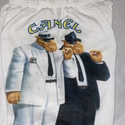 camel cigarettes shorts 90's Joe Cigarette Size Medium/Large  Rare VNTG Vintage Gangster JOE CAMEL Cigarettes