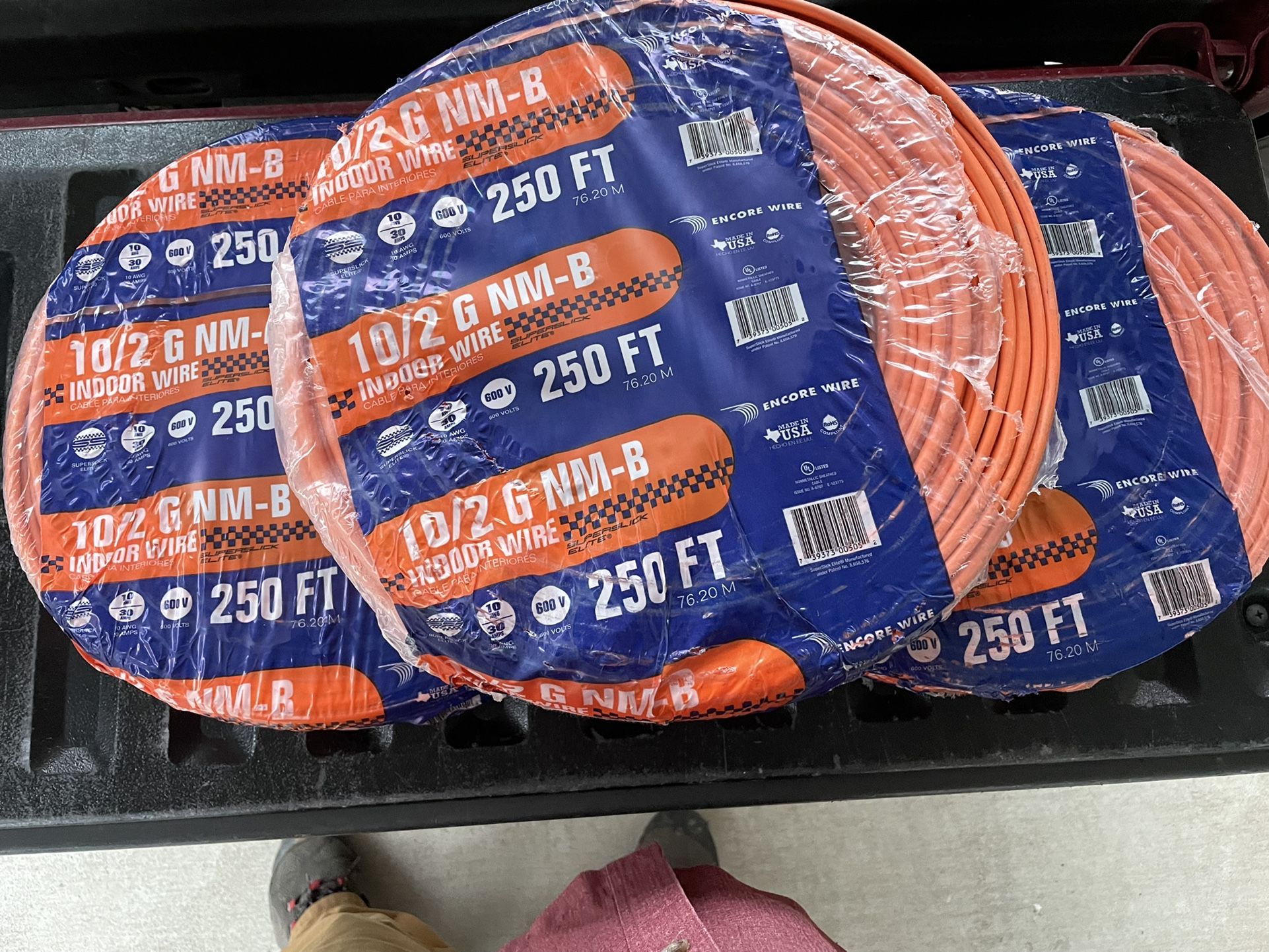 10/2 Wire MC-AL And NM-B 250ft & 1000ft