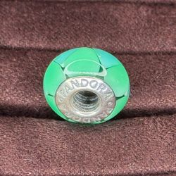 Teal Murano glass Pandora charm