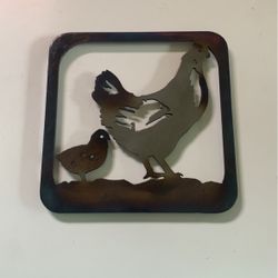 Metal Chicken Trivet