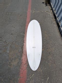 6'10" Tri/Twin Fin ANVIL Mid Length Surfboard Similar to CI M23 New
