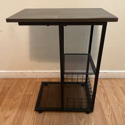 Side Table With Shelf And Storage Space/ Read Description And Look At The Pictures 