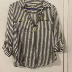 Designer Anne Klein Women’s Blouse Sz Small 