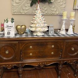 Antique Buffet Table
