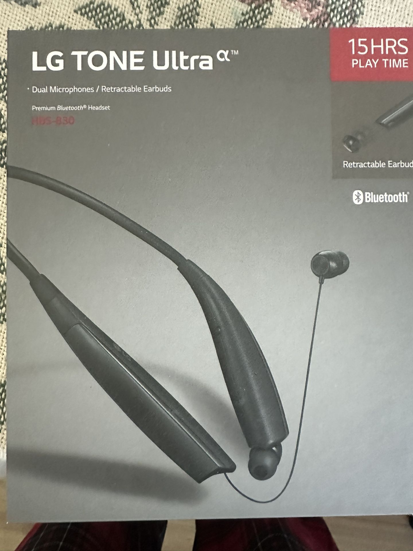 LG Tone Ultra HBS-835 Bluetooth Stereo Headset - Wireless with JBL Signature Sound (Black)