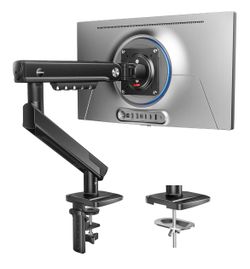 HUANUO FlowLift™ Pro Monitor Arm for 13–32" Screens, MechaSpring Monitor Mount, Fully-Adjustable Monitor Stand with Tilt/Swivel/Rotation, Tool-Free VE