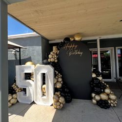 50th birthday decoration , balloon garland , party decoration ,Backdrops