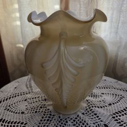 Fenton Feather Vase 