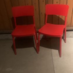 Pair Of Red Chairs