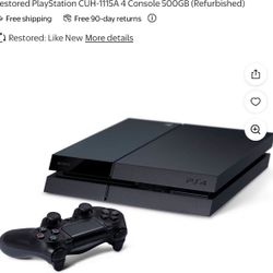 Play Staion 4 With Four Games And One Controller 