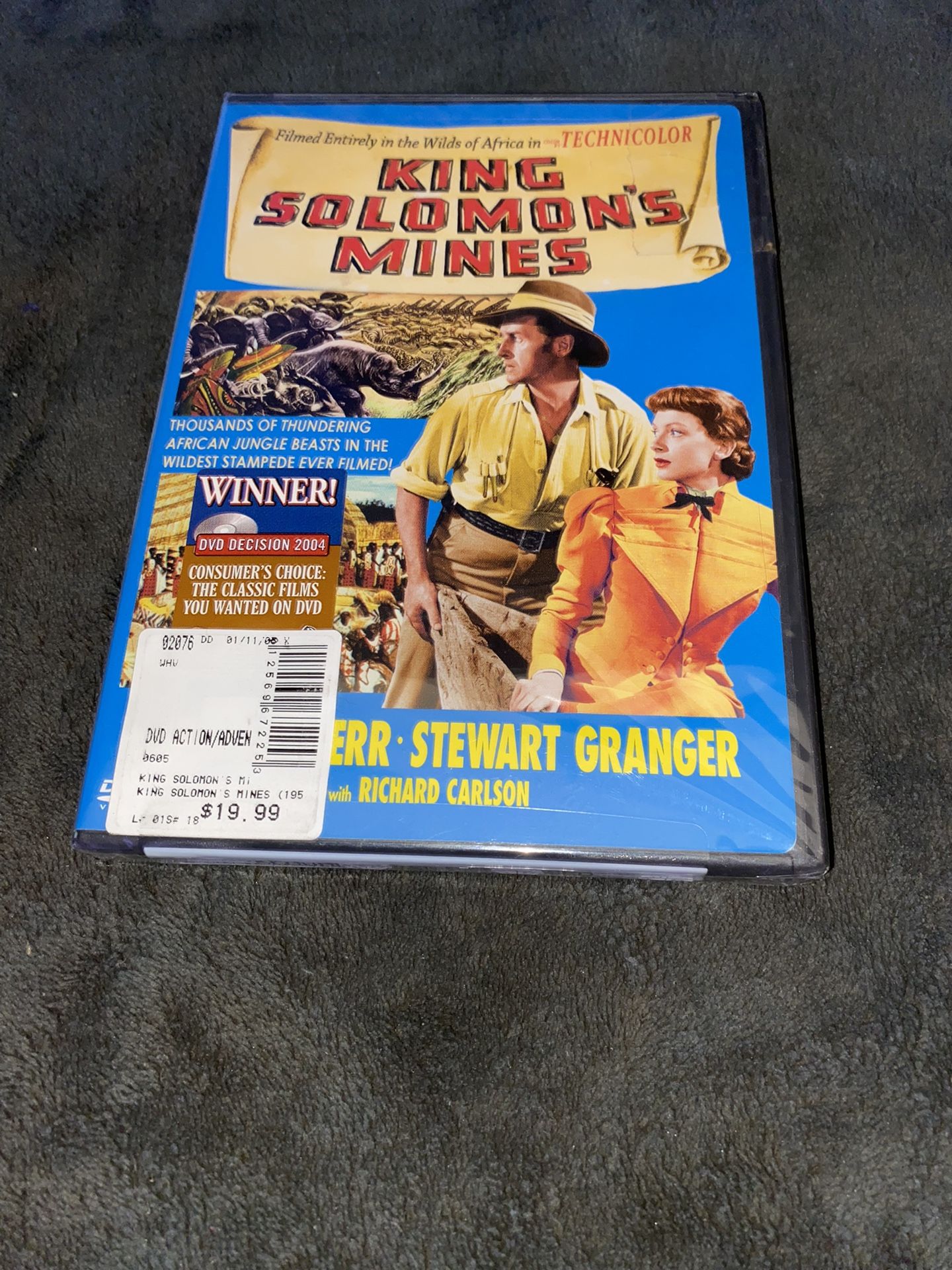 King Solomon’s Mines DVD . New.