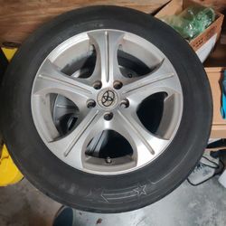 15” Alloy Rims with Tires – Fits 2007 Toyota Corolla (5×100)
