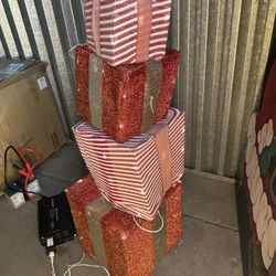 lighted christmas gift boxes 