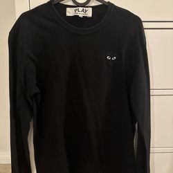 CDG Black Long Sleeve T-Shirts