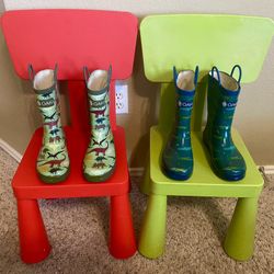 Kids Rain Boots Size 4 $10 Each 