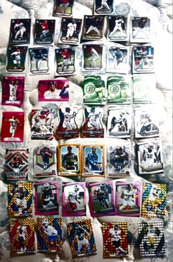 50+ cards baseball football all parallels