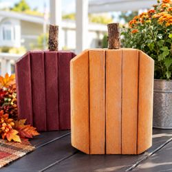 Handmade Wooden Pumpkins – Rustic Fall Decor – Custom Engraving Available