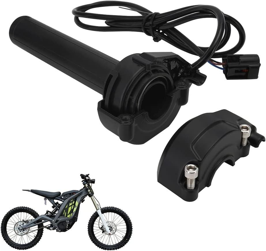 JFG RACING Dirt Bike Electric Throttle Sur Ron Twist Throttle Tube Nylon for SurRon S/X Electric Dirt Bike, Small, Black