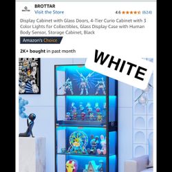 White LED Cabinet NEW UNOPENED 