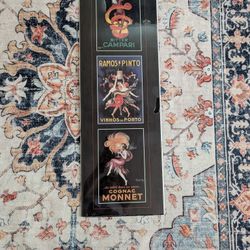 Vintage Campari Ramos Pinto Cognac Monnet Art Print
Size: OS