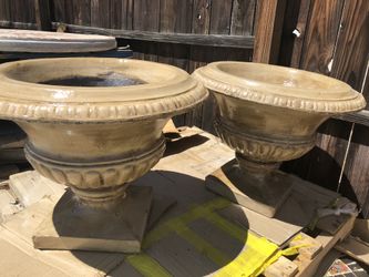 Concrete pots