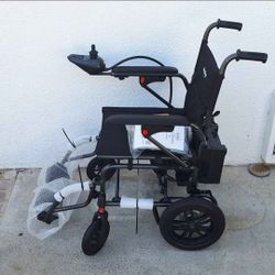 portable, foldable power chair designed for all-terrain use, specifically marketed for seniors and adults seeking independence

Brand New