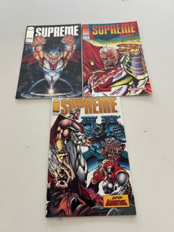 Image Comics Supreme Issues 1, 2, and 3, Image Comics Bloodstrike App., Rob Liefeld, FN+