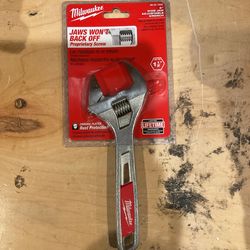 Milwaukee Wide Jaw Adjustable Wrench