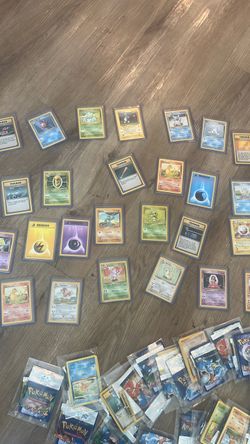 Large Lot of Pokémon Trading Cards