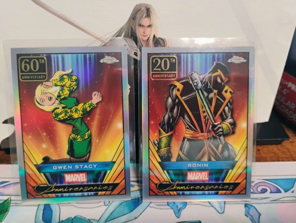 2025 Topps Chrome Marvel 60th & 20th Anniversary Cards bundle