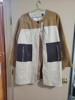 Black Label By Chico's Colorblock Jacket Size 3