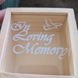 Memorial Glass Top Box
