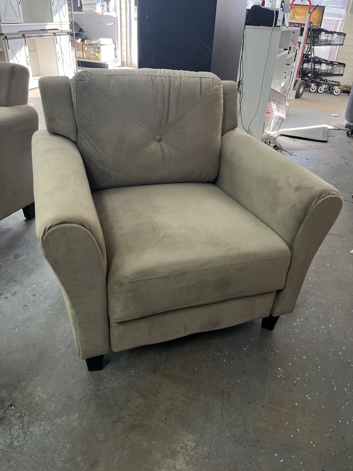 Harvard Brown Microfiber Accent Chair