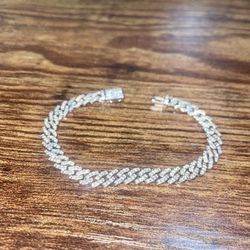 6" Moissanite Cuban Link Bracelet 925 Sterling Silver GRA Certified Mens/Womens Jewelry