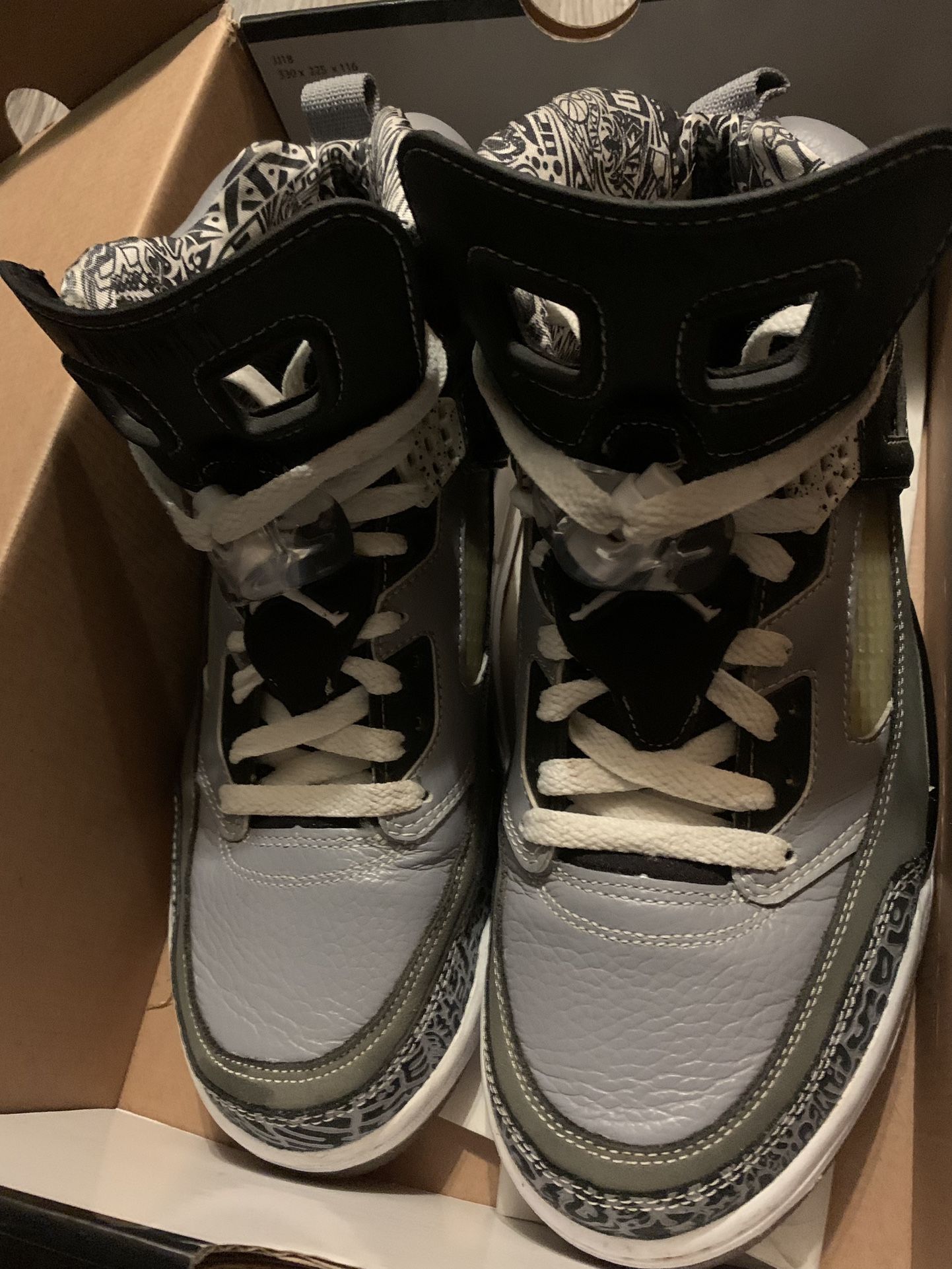 AIR JORDAN   Spizike GS Cool Grey Koi Bred Aqua Cement GMP Cavs Bordeaux Gamma Raptor  size 9.5