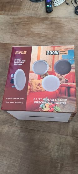 Pyle 200w Peak Power 2 Way In Ceiling Speakers