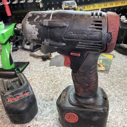 Snap on Impact 18 V No Charger Only Two Batteries 