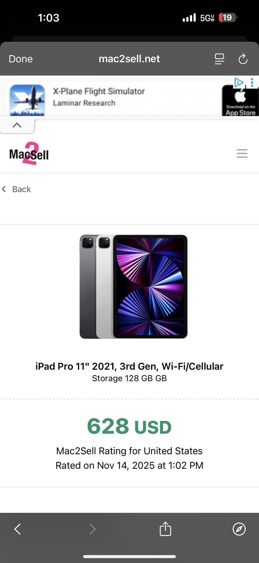 iPad Pro 11” (2021, 3rd Gen) – 128GB – Wi-Fi + Cellular – Excellent Condition