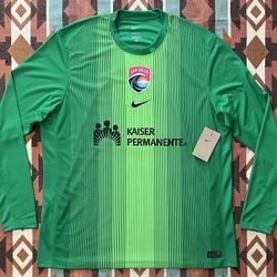 Nike Dri Fit San Diego Wave FC NWSL 2025 Long Sleeve Goalkeeper Jersey Men’s XL