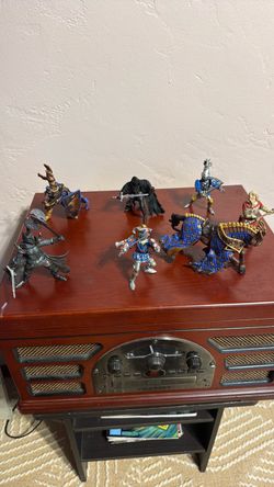 Knights and horse figures