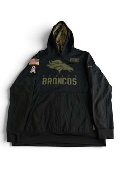 Nike Denver Broncos Salute to Service Pullover Hoodie Men’s XL Black NFL
