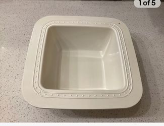 Nora Flemming Melamine Pearl Dot Square Bowl