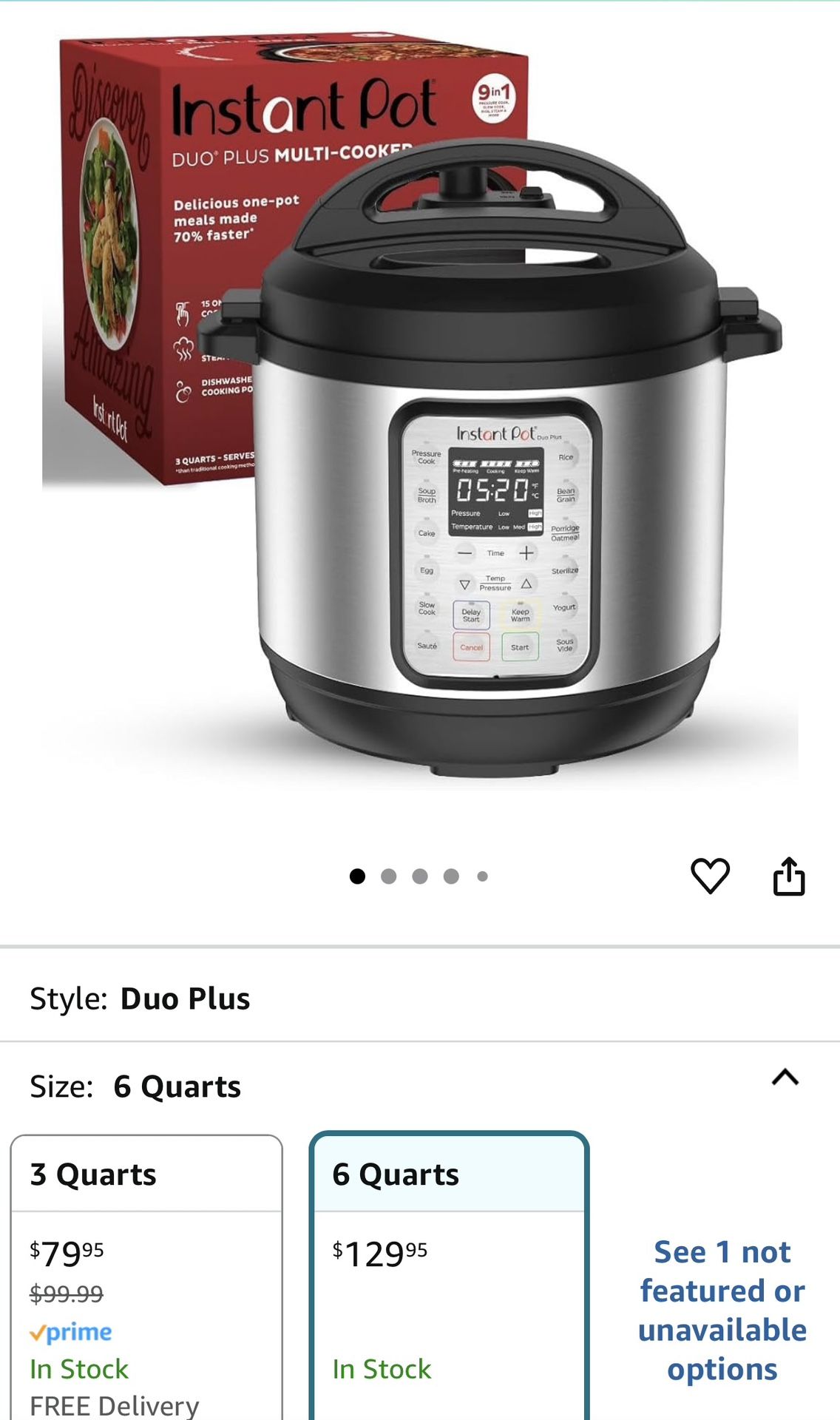 Brand New Instapot 6 Quart