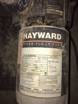 Hayward power Flo Lx pump