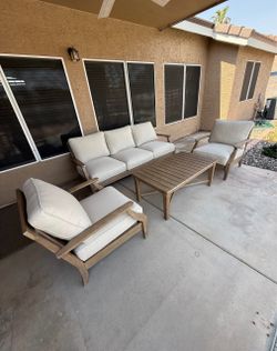 Wood Outdoor Conversation Set *New*