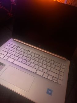 Rose gold HD laptop