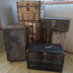 Vintage Luggage Chests
