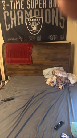 A queen bed